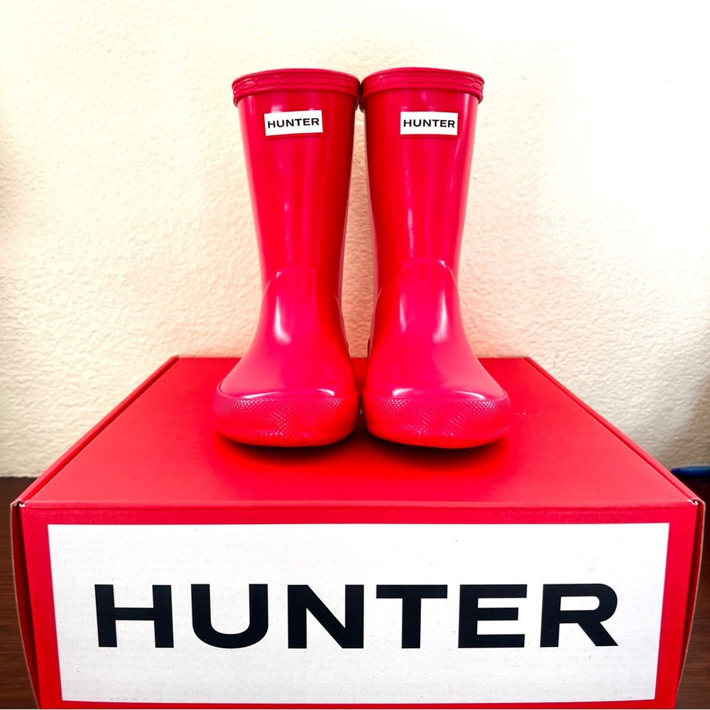 Hunter Rain Boots Bright Pink Toddler Sz 10